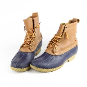 Women’s L.L. Bean Boots Tan & Navy Size 10